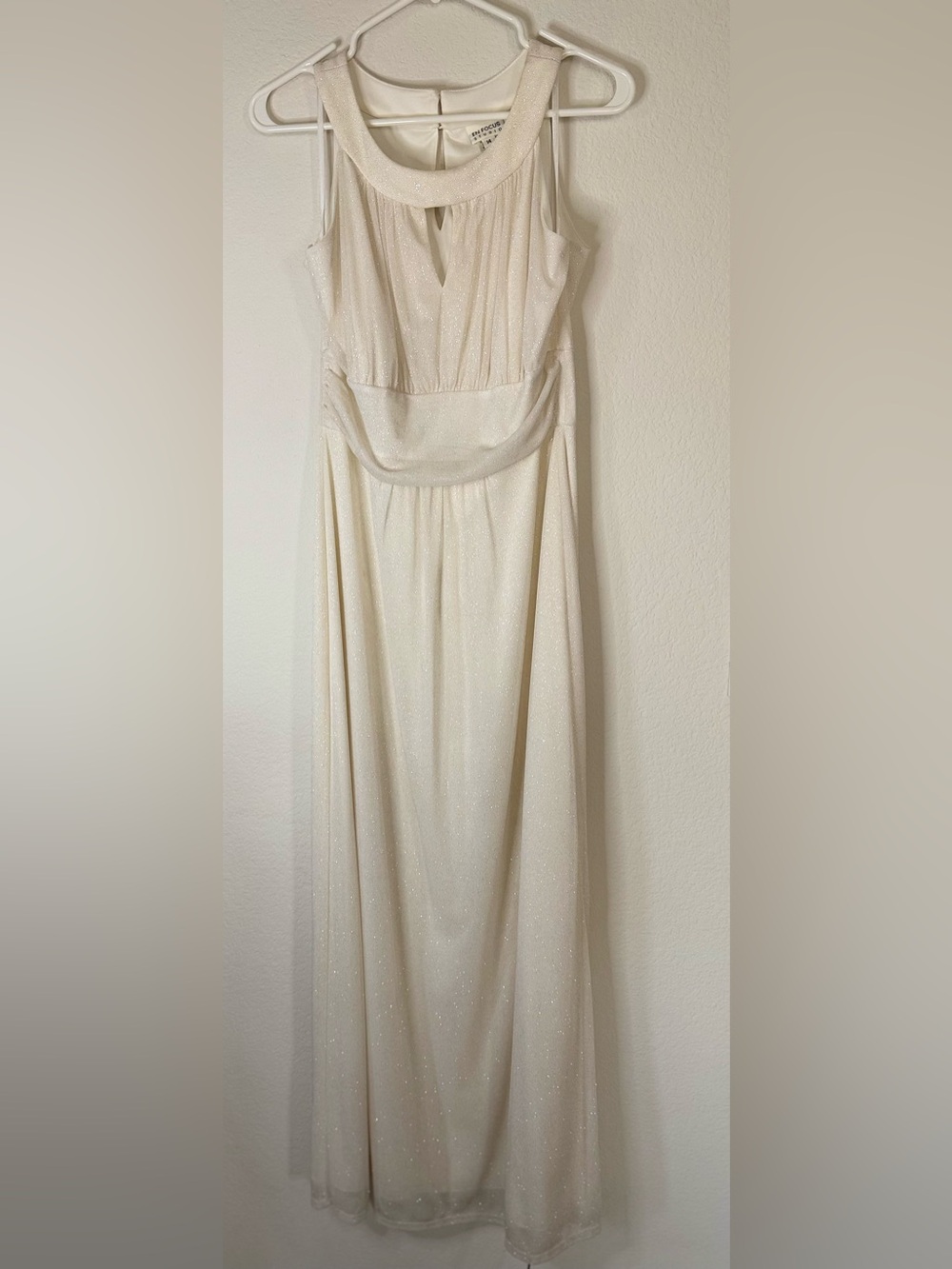 Enfocus Studio Ivory Sparkle Maxi Dress